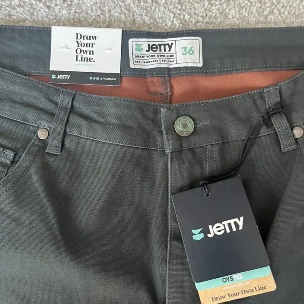 Jetty Mariner Flannel Lined Pant -- 36x33 -- NEW